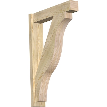 Ekena Millwork Funston Block Rough Sawn Outlooker, Douglas Fir, 6"W x 28"D x 40"H OUT06X28X40FST05RDF